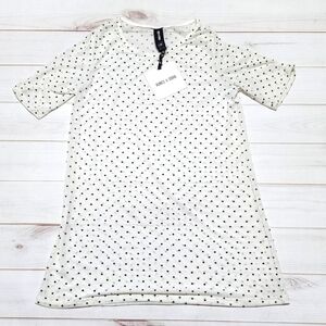 Agnes & Dora Sheer Polka Dot Mesh Fitted Tee XS - New With Tags